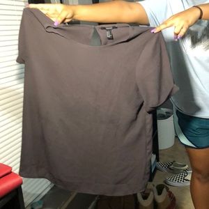 grey blouse from forever 21